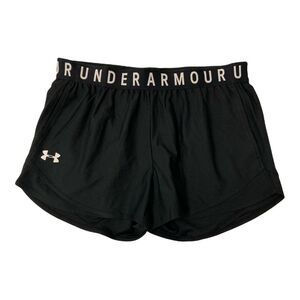 Black (001) - Under Armour Women's Moisture Wicking Play Up 3.0 Gym Shorts, 3" I